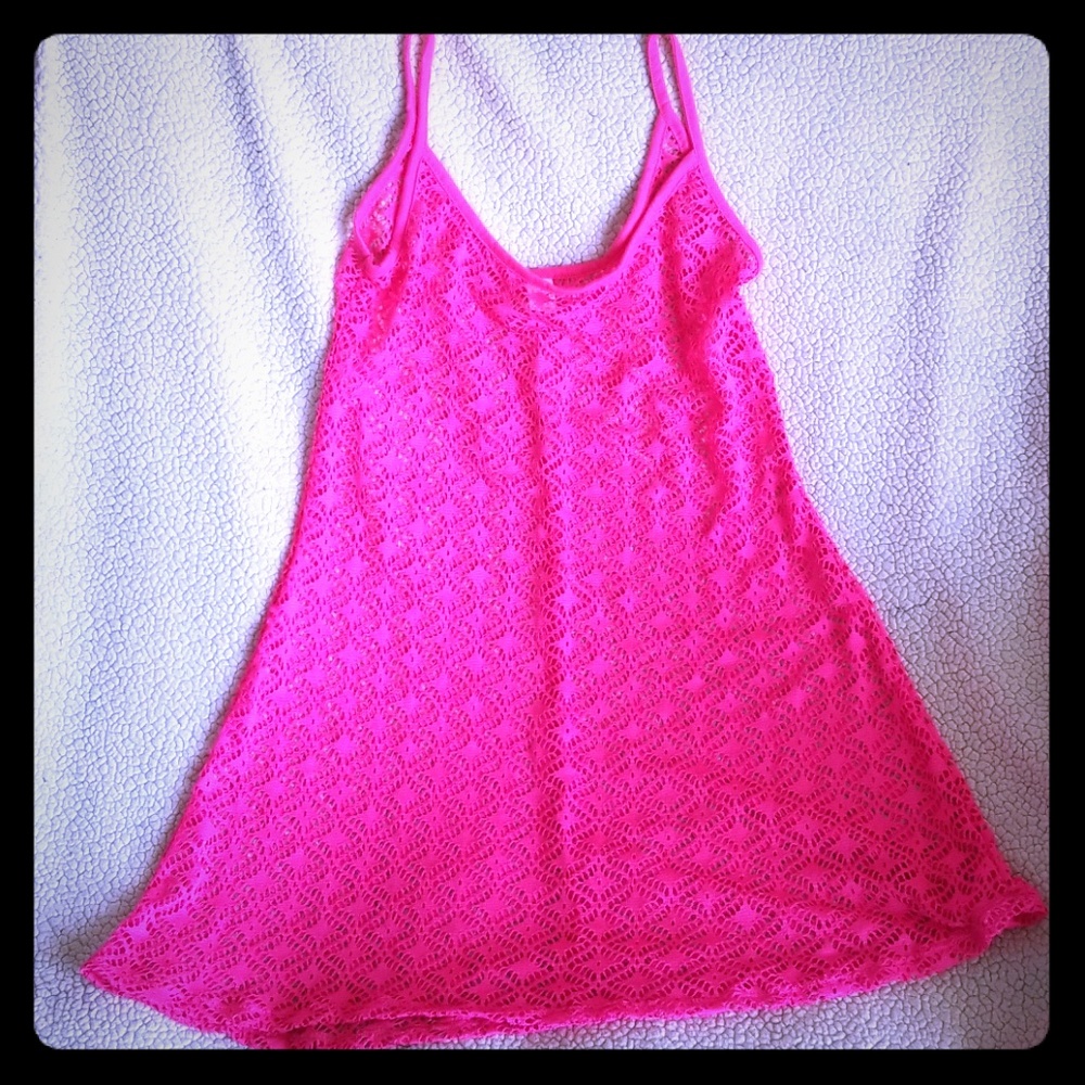 NWOT Bongo Pink Swim Coverup Dress